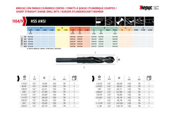 Hepyc 13/16" HSS Reduced Shank Drill DIN 338