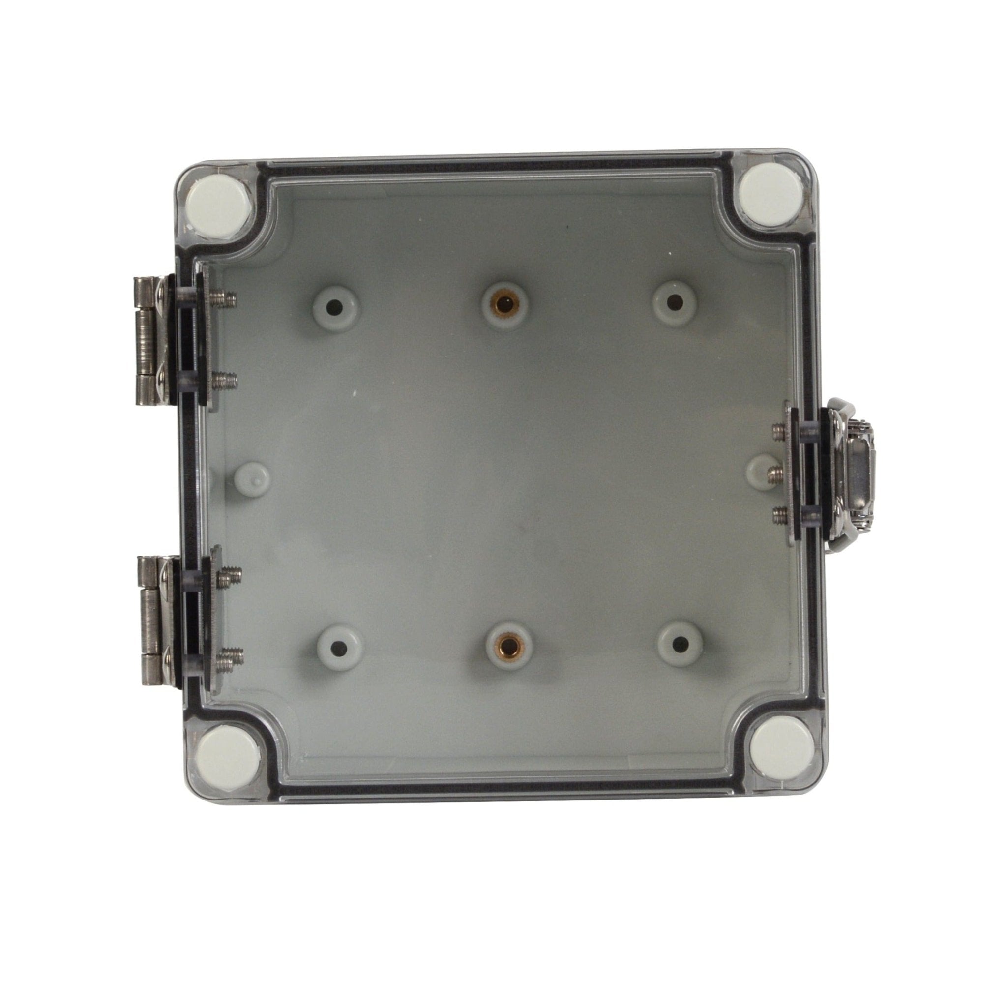 ABS IP66 Clear Lid Hinge Junction Box 125 x 125 x 75mm - Twin Eagle Imports