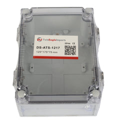 ABS IP66 Clear Lid Hinge Junction Box 125 x 175 x 75mm - Twin Eagle Imports
