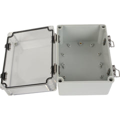 ABS IP66 Clear Lid Hinge Junction Box 150 x 200 x 130mm - Twin Eagle Imports