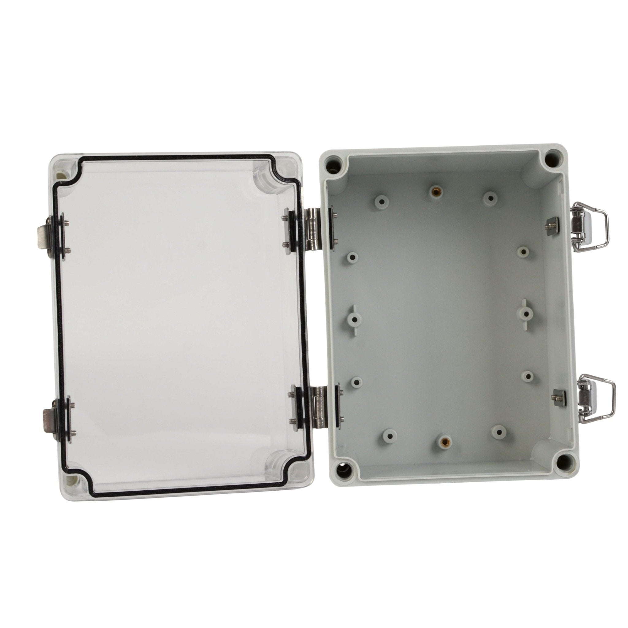 ABS IP66 Clear Lid Hinge Junction Box 150 x 200 x 130mm - Twin Eagle Imports