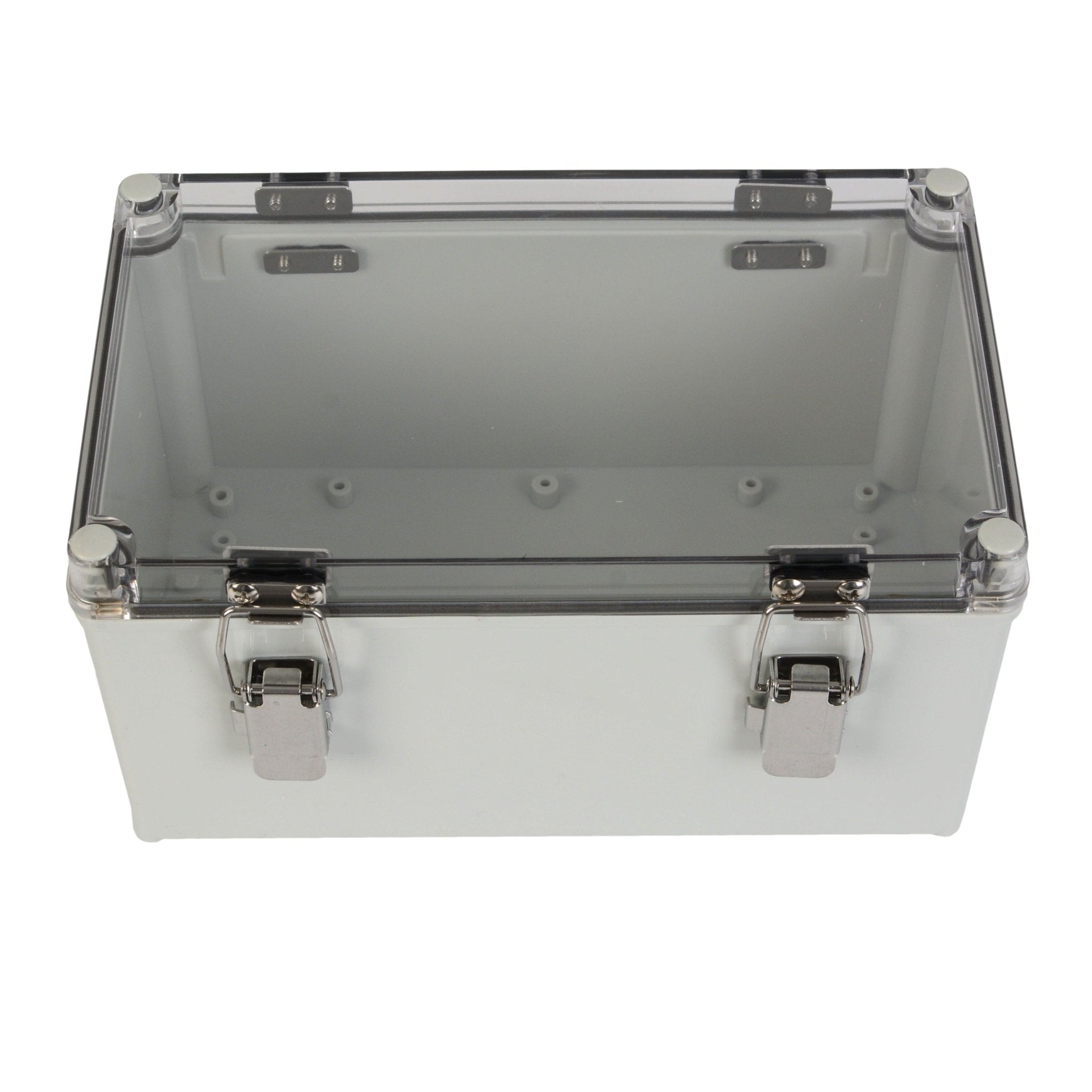 ABS IP66 Clear Lid Hinge Junction Box 150 x 250 x 130mm - Twin Eagle Imports