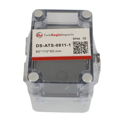 ABS IP66 Clear Lid Hinge Junction Box 80 x 110 x 85mm - Twin Eagle Imports