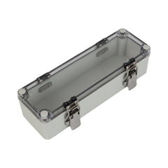 ABS IP66 Clear Lid Hinge Junction Box 80 x 250 x 70mm - Twin Eagle Imports