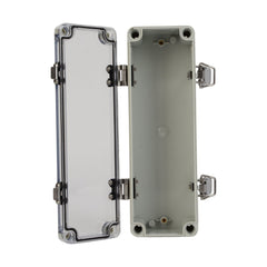 ABS IP66 Clear Lid Hinge Junction Box 80 x 250 x 70mm - Twin Eagle Imports