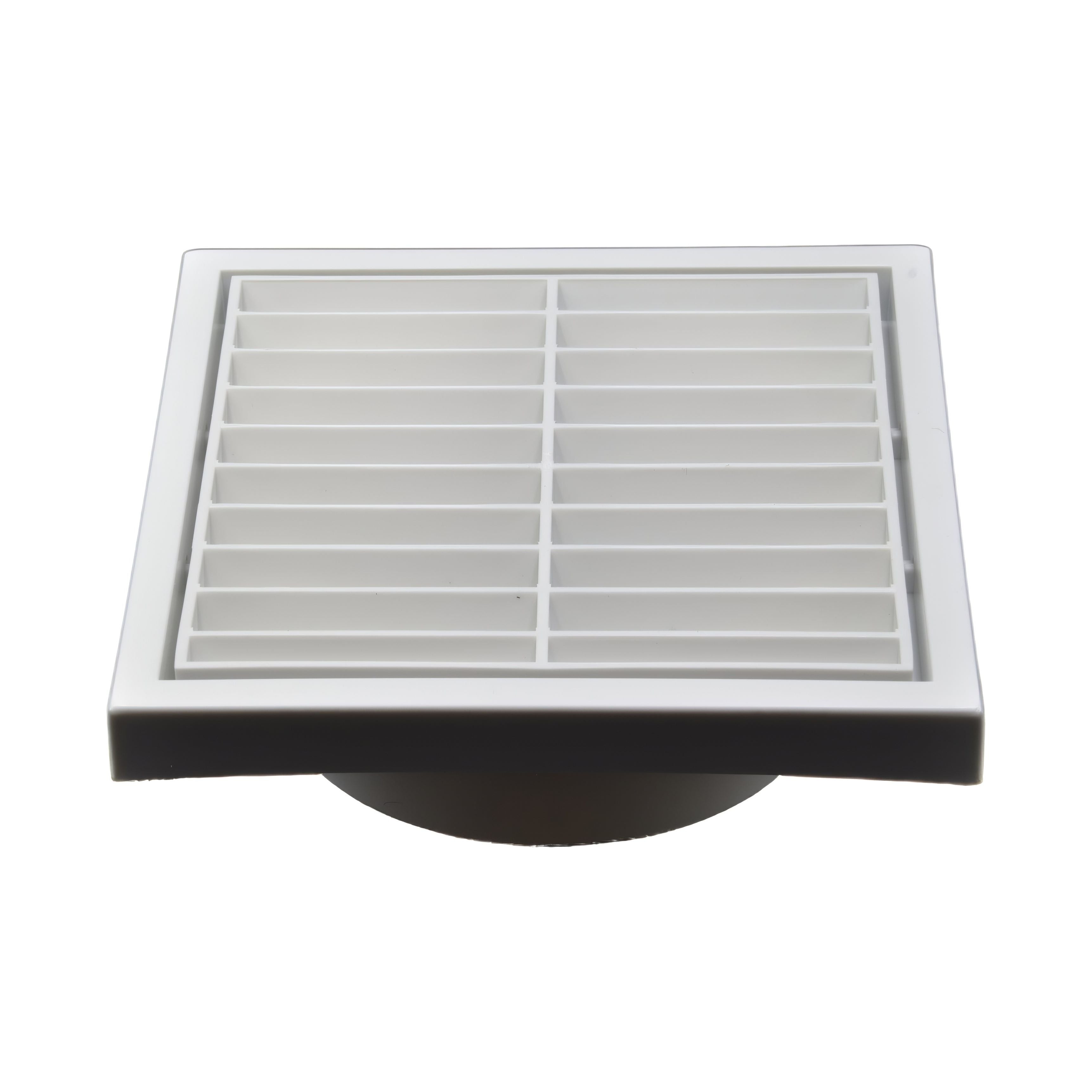 Twin Pack PFL125 Ductsure Ducting Wall Vent : Fixed Louver - Φ125