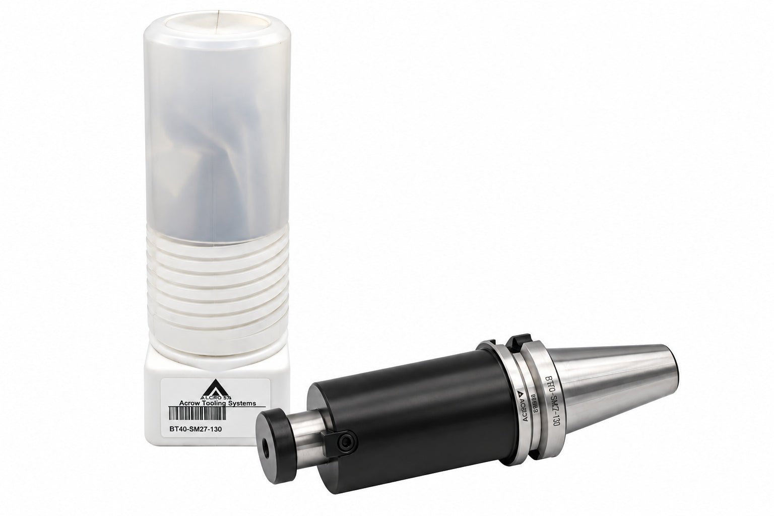 Acrow BT40-SM27-130 – Shell Mill Holder (Ø27 mm Bore, BT40 Taper) - Twin Eagle Imports
