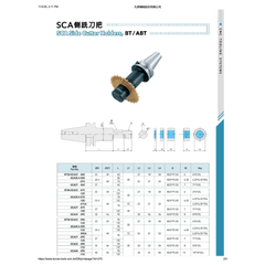 Acrow BT50-SCA25.4-090A – SCA Side Cutter Holder (Ø25.4 mm Bore, 90 mm Length, Extended Key Design) - Twin Eagle Imports