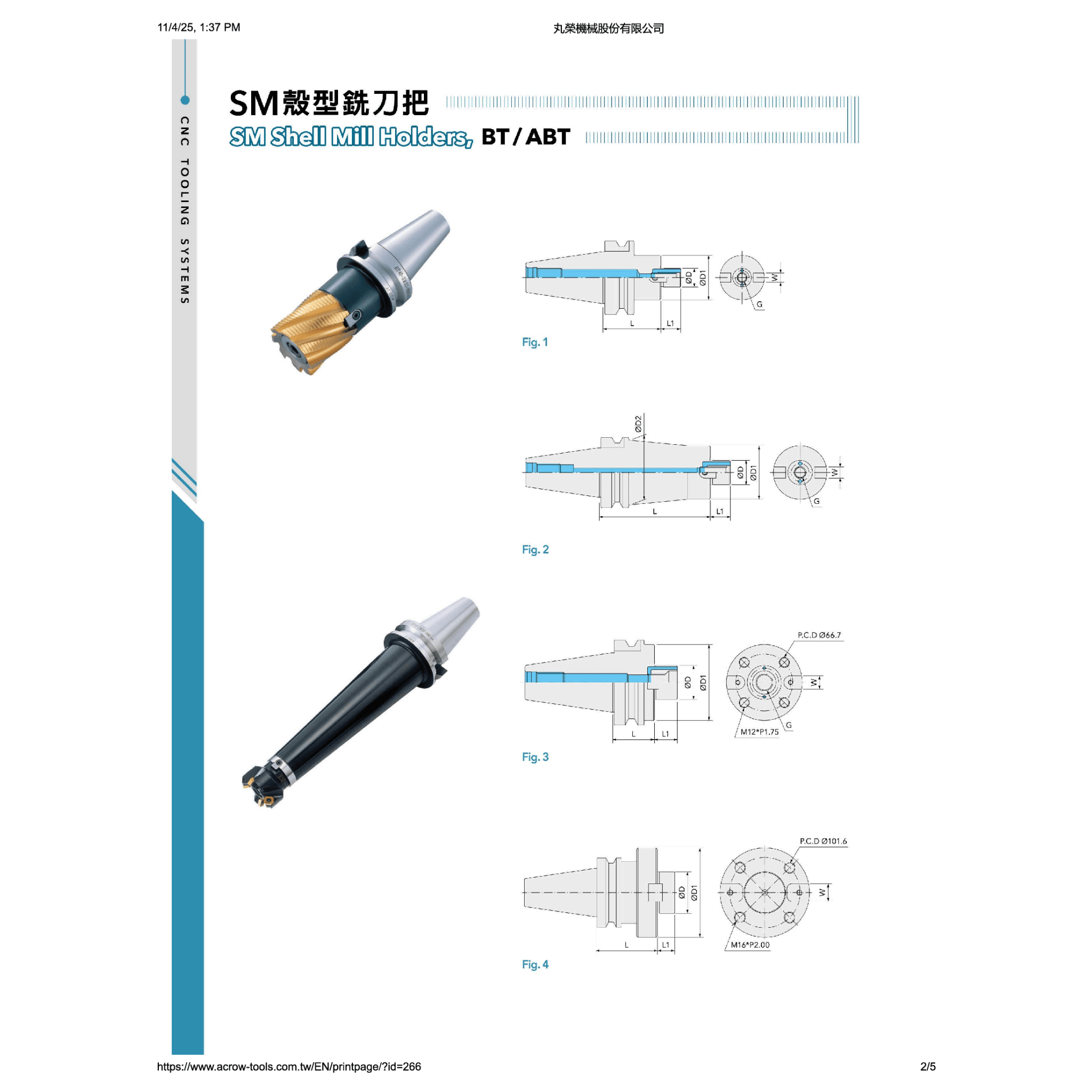 Acrow BT50-SM40-150 – Shell Mill Arbor (Ø40 mm Bore, BT50 Taper) - Twin Eagle Imports
