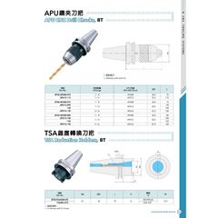 ACROW MACHINERY MFG CO LTD TOOL HOLDERS Acrow BT50-TSA40M-075 – BT50–SK40 Reduction Holder (Ø47 mm Spigot, 70 mm Length)