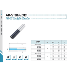 Acrow ST32-AK2-070 – AK Modular Boring Shank (Ø24 mm, 148 mm Length, 68 mm Gauge) - Twin Eagle Imports