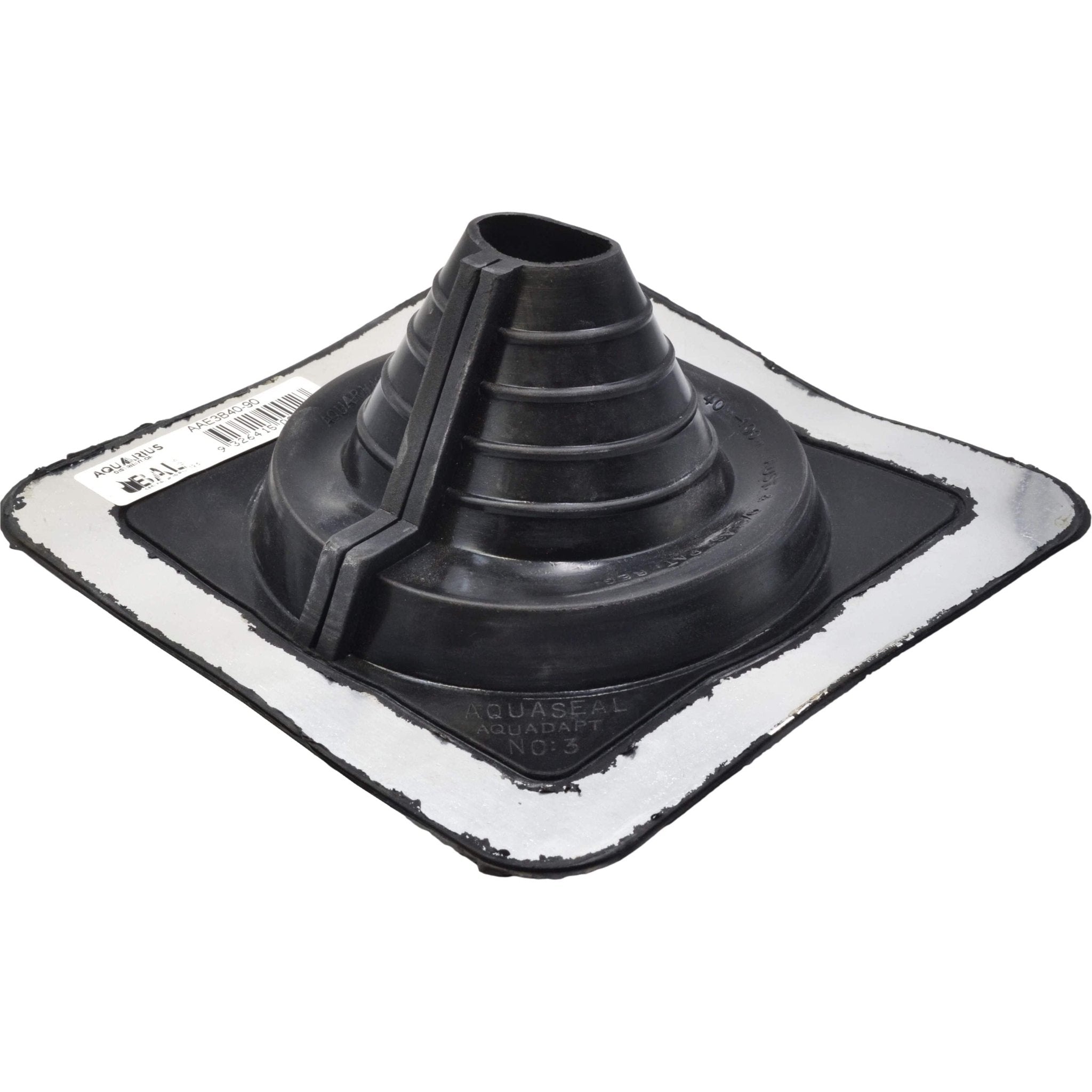 Aquaseal Aquadapt 3 Roof Pipe Flashing Black 40-90mm - Twin Eagle Imports