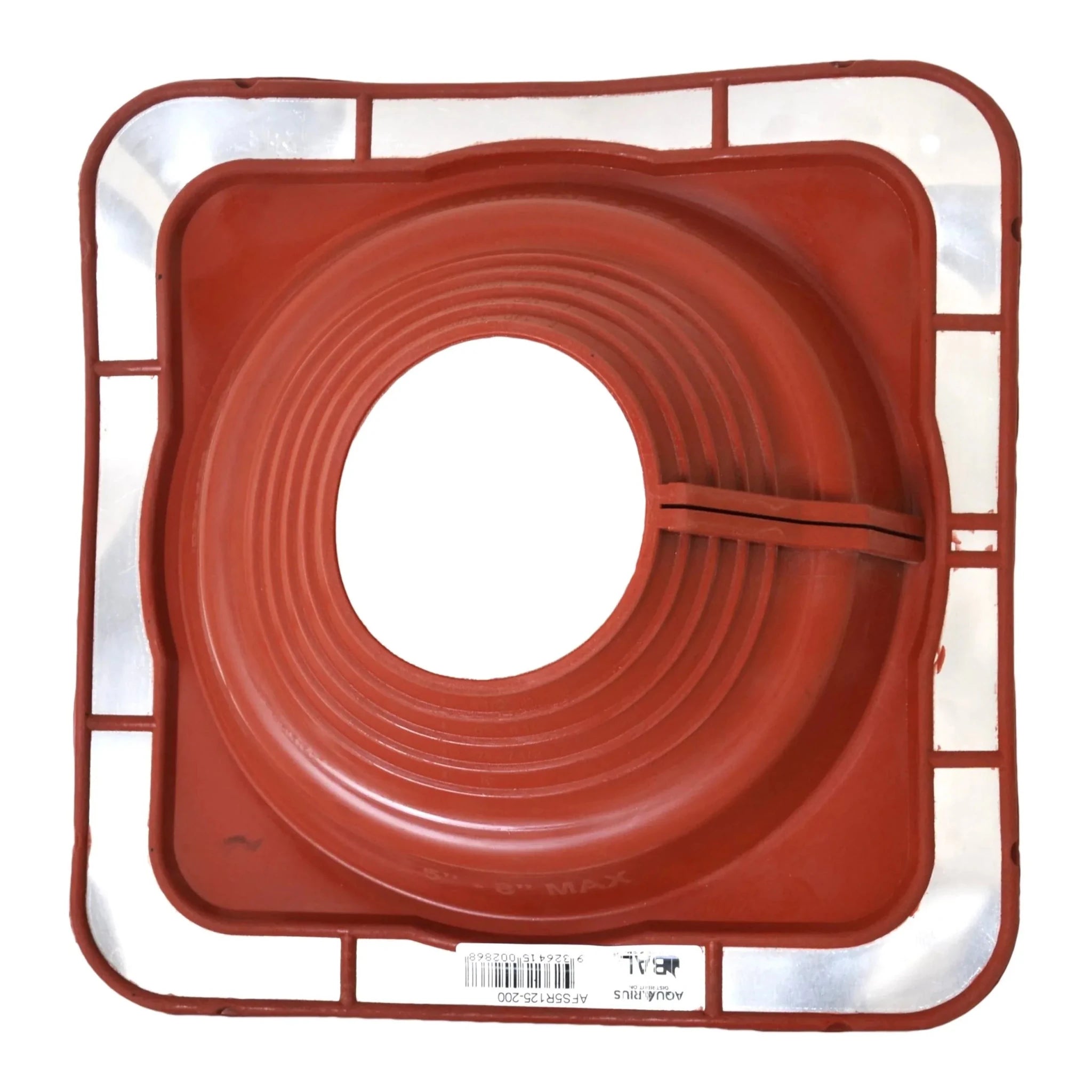 Aquaseal FlashRite 5 Metal Roof Pipe Flashing Red 125-200mm - Twin Eagle Imports