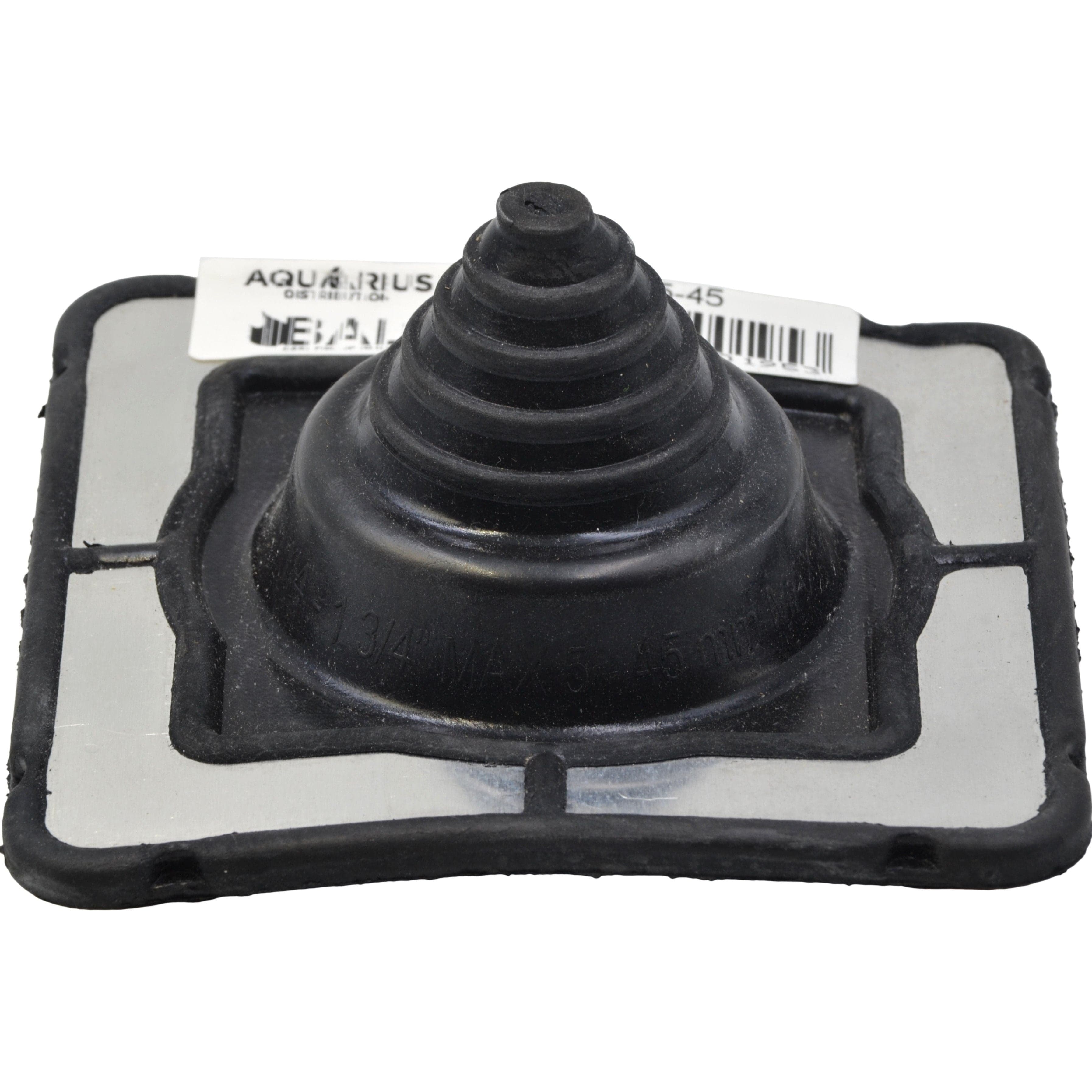 Aquaseal Roof Pipe Seal Aquaseal FlashRite #1 Metal Roof Pipe Flashing Black 05-45mm