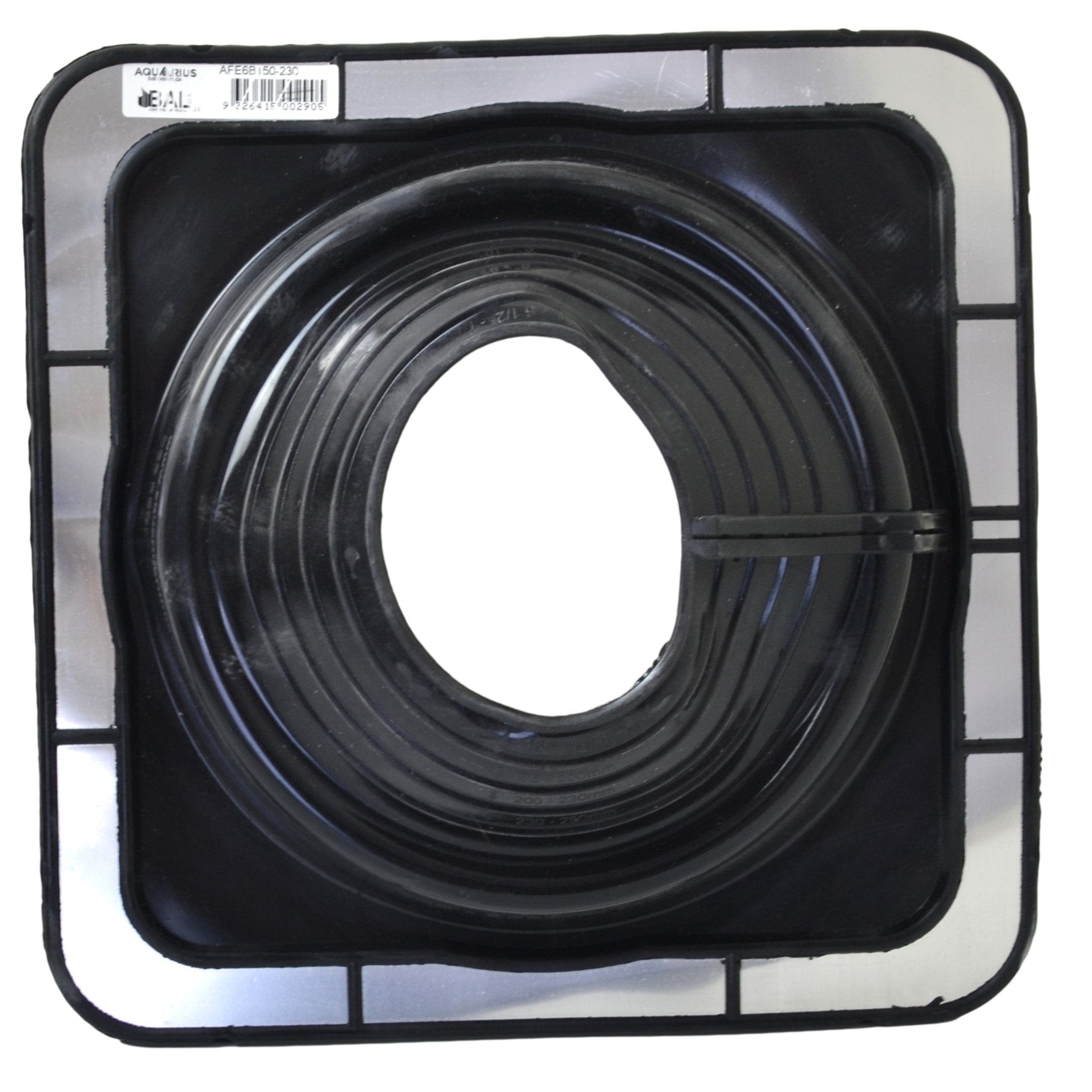 Aquaseal Roof Pipe Seal Aquaseal FlashRite #6 Metal Roof Pipe Flashing Black 150-230mm