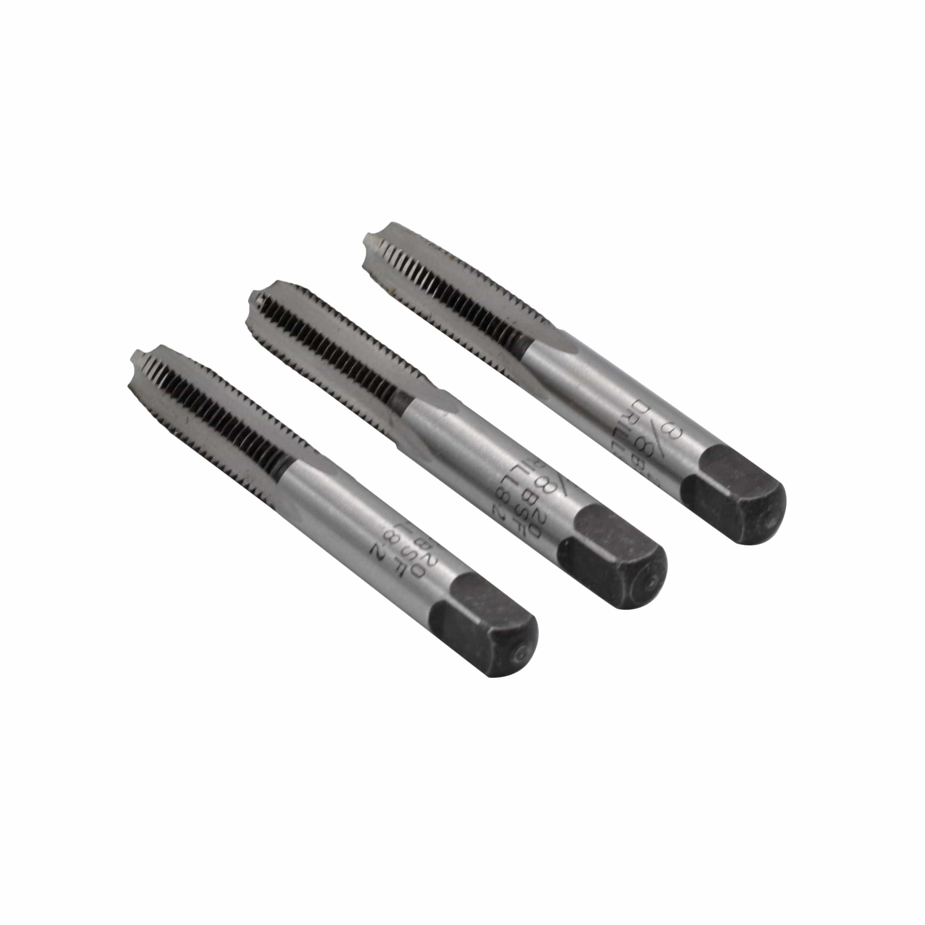 Three-Stage RH Imperial HSS Tap 3/8-20 BSF Fine Thread