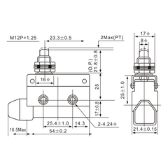 AZ-7310 Push Type, Side Mounting Limit Switch - Twin Eagle Imports