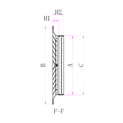 Ductsure White Aluminium Vent Grille – Square Face Slat (595 x 595 mm) - LFD-4A 595/450
