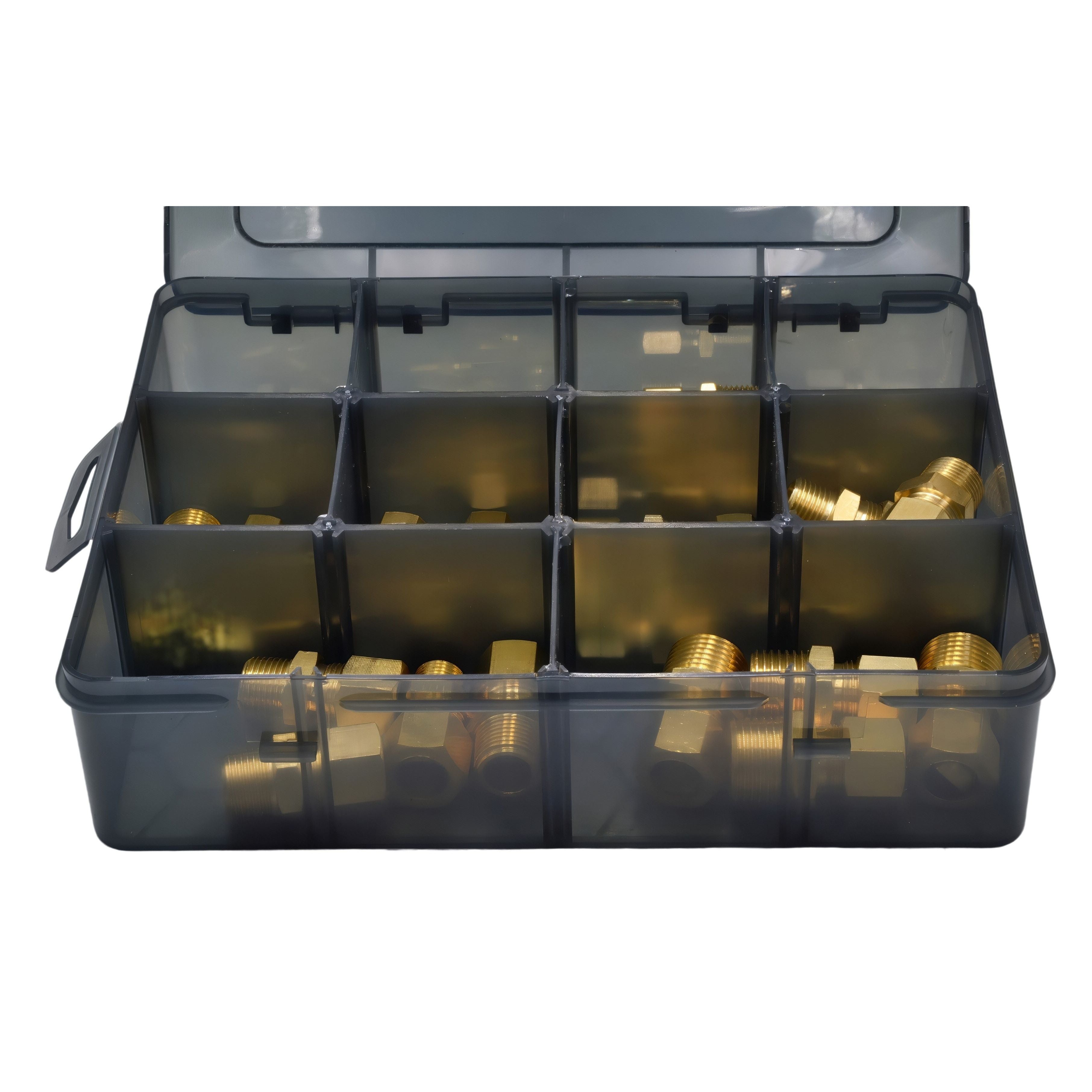 40pc Brass Compression Male Connector Grab Kit Assortment