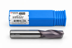 Kyocera SGS 48689 18mm 2 Flute Ti-NAMITE-A AlTiN Coated Carbide Square End Mill
