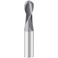 BEST CARBIDE Carbide Endmill Best Carbide - Short Series Ball Nose Slot Drill 4mm (2 Flute, TiAIN Coated)