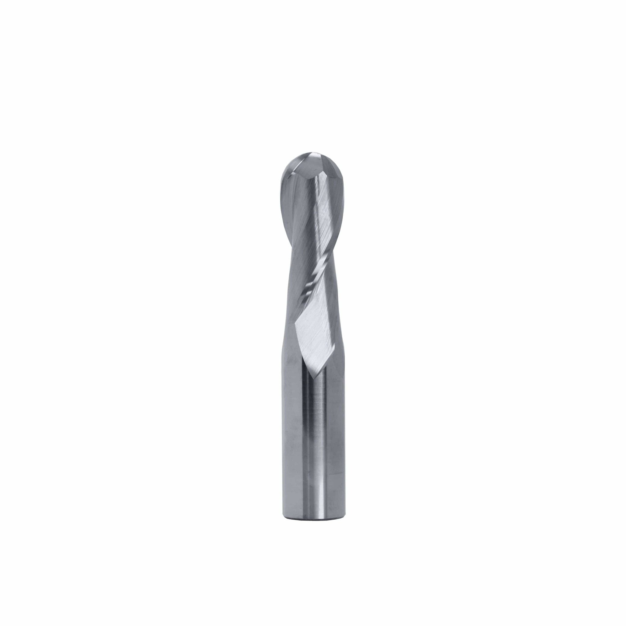 Best Carbide - Long Series Ball Nose Slot Drill 5/16" (2 Flute, Uncoated) - Twin Eagle Imports