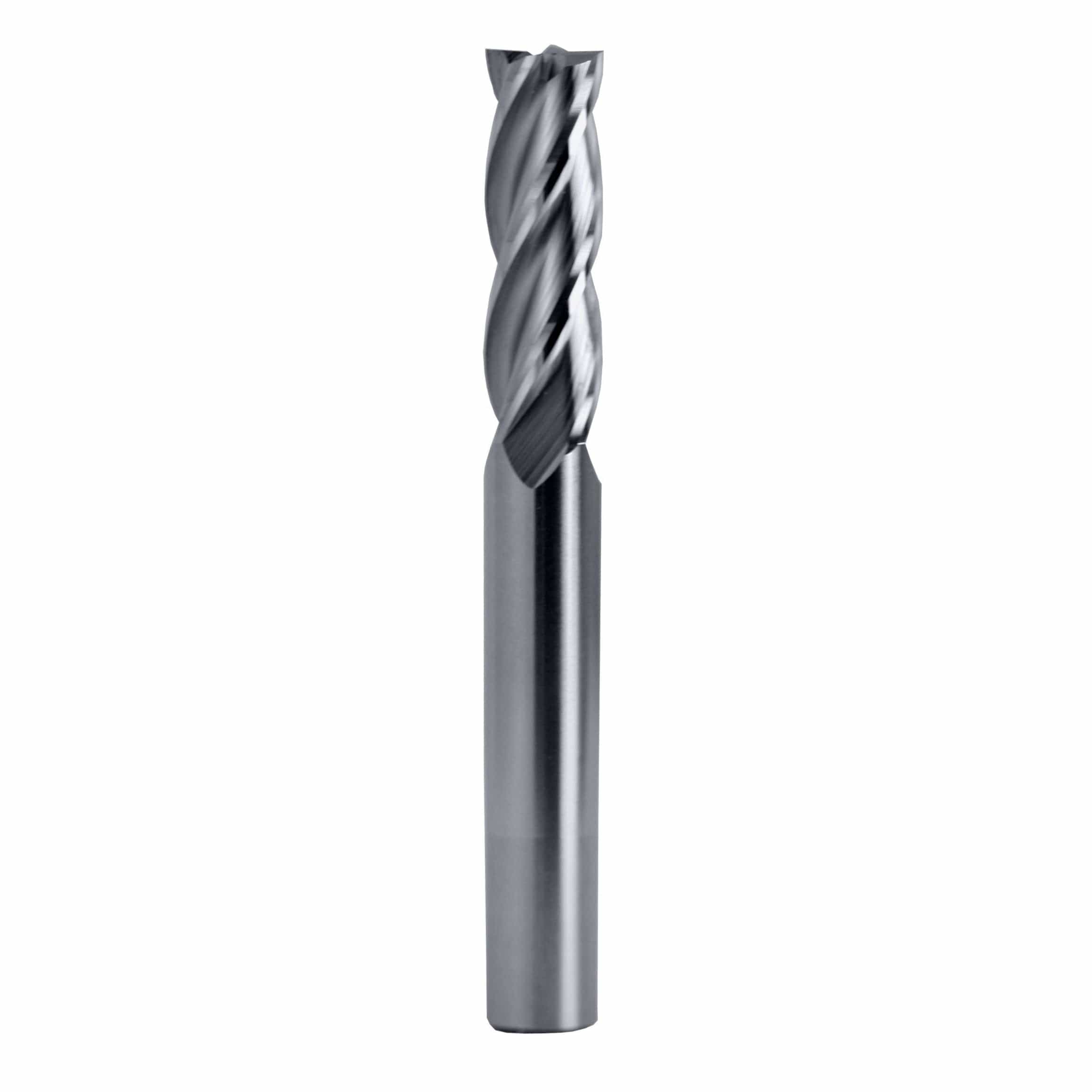 BEST CARBIDE Manufacturing Best Carbide Regular Length Uncoated 4-Flute End Mill 1mm, Square End