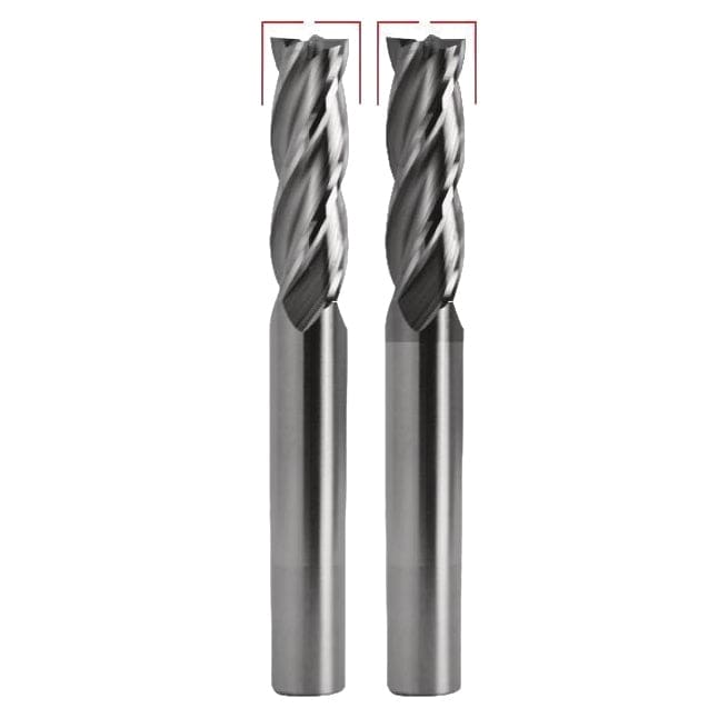 BEST CARBIDE Manufacturing Best Carbide Regular Length Uncoated 4-Flute End Mill 1mm, Square End