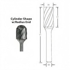 Best Carbide - SC1MNF 6mm Aluminium Cut Carbide Burr - Twin Eagle Imports