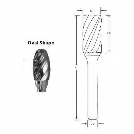 Best Carbide - SE3NF 3/8" Aluminium Cut Carbide Burr - Twin Eagle Imports