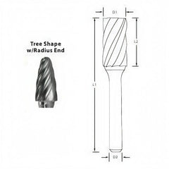 Best Carbide - SF1NF 1/4" Aluminium Cut Carbide Burr - Twin Eagle Imports