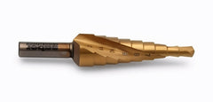 Bordo Saber 8035 4-12mm HSS TiN Coated Spiral Flute Step Drill - Twin Eagle Imports