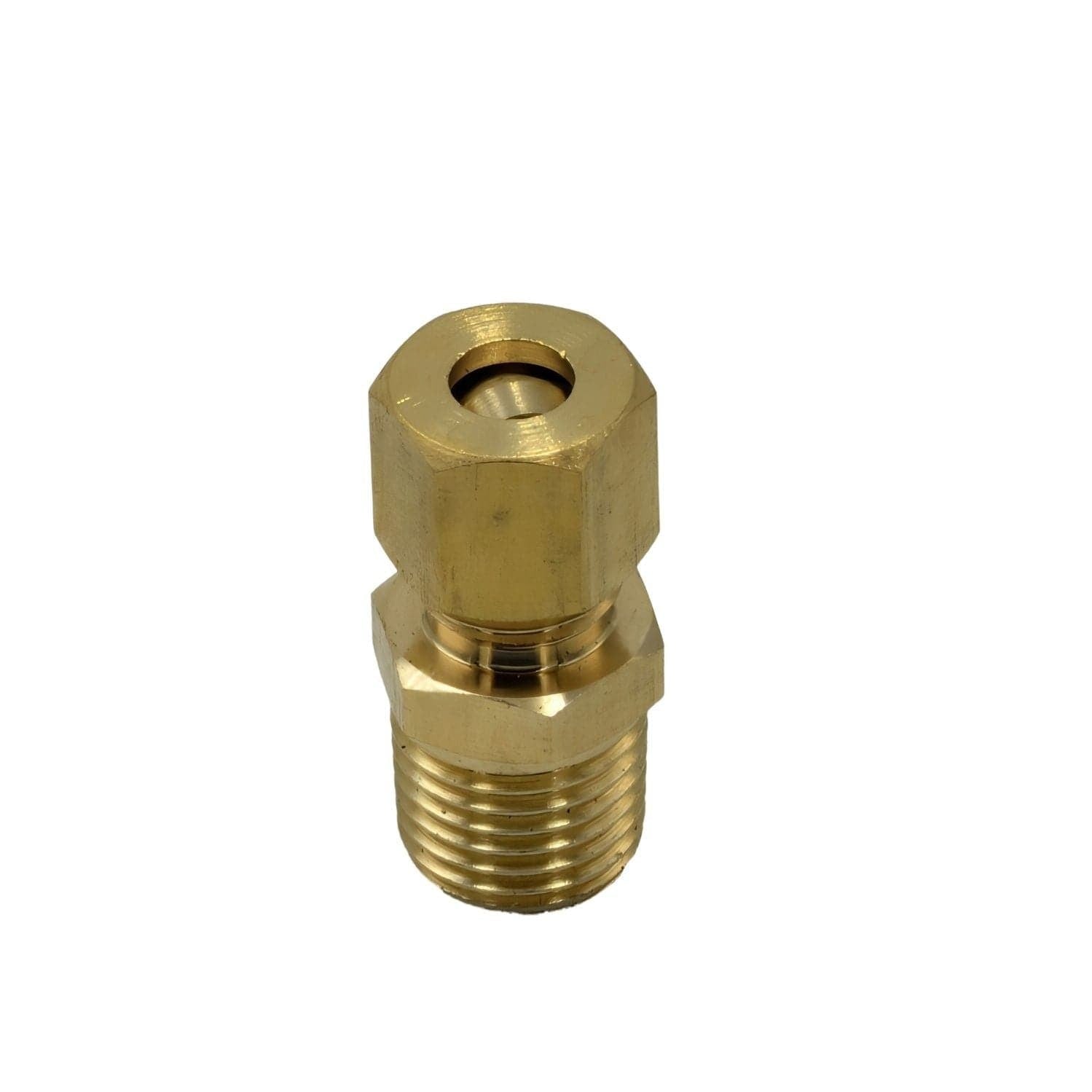 Brass Compression Male Female Connector (T1/4xM1/4) - Twin Eagle Imports