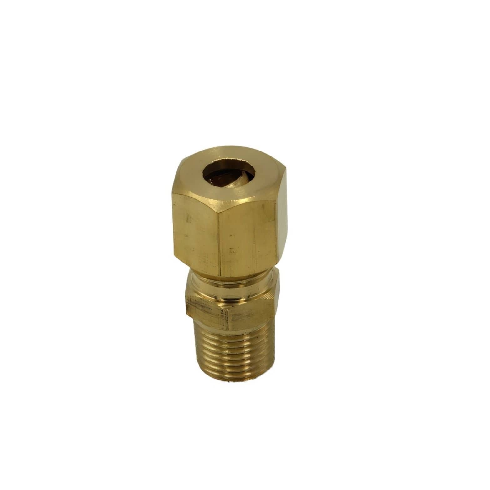 Brass Compression Male Female Connector (T1/4xM1/8) - Twin Eagle Imports