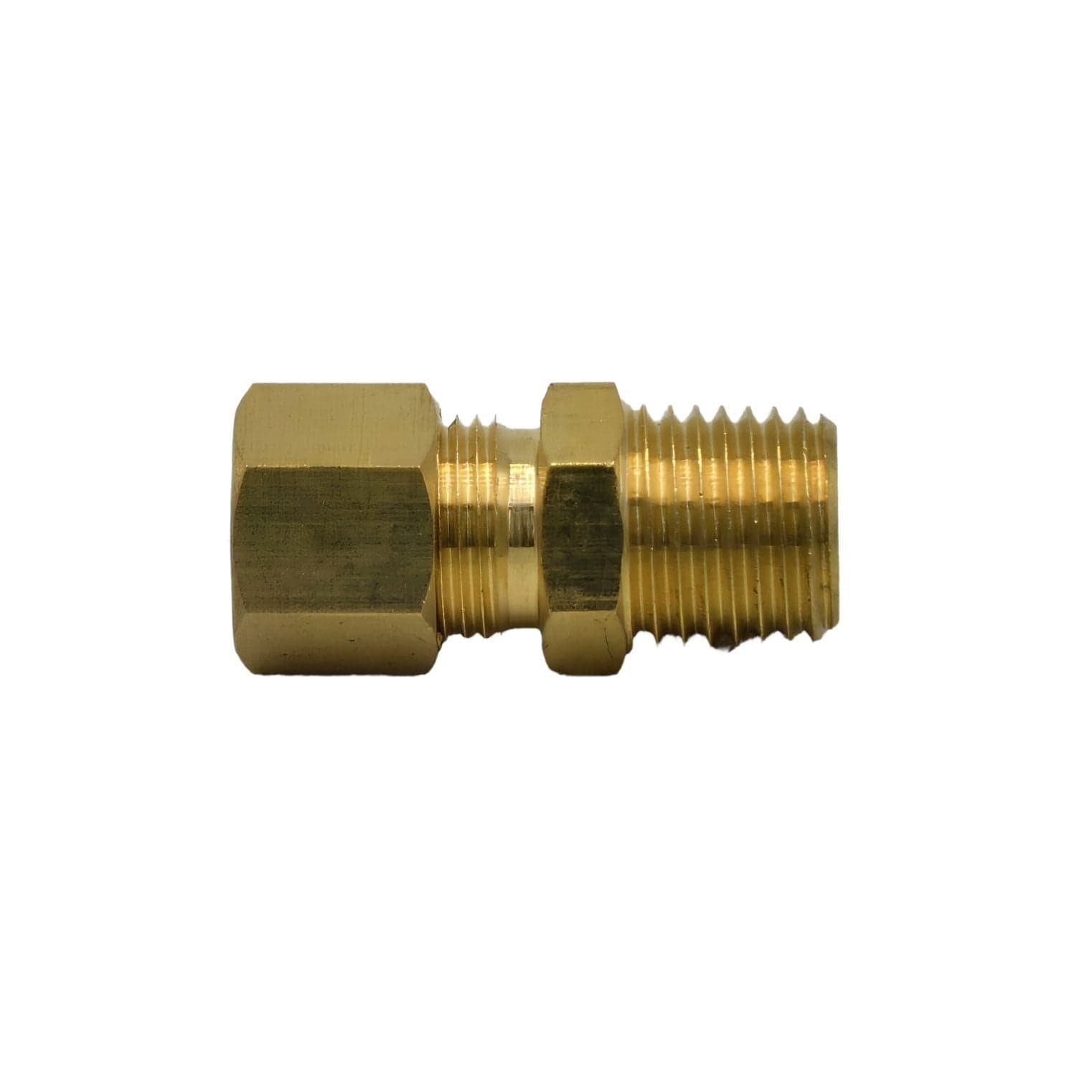 Brass Compression Male Female Connector (T5/16xM1/4) - Twin Eagle Imports