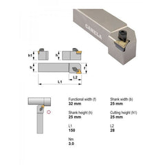Canela CTGPL2525M16 External Turning Toolholder – 25×25 mm - Twin Eagle Imports