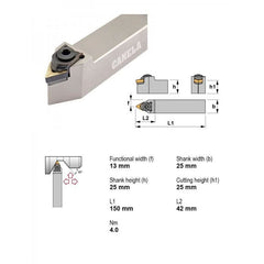 Canela MTENN2525M22 Profiling Toolholder – 25×25 mm - Twin Eagle Imports