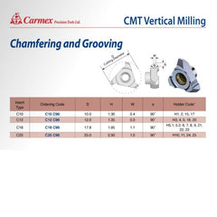 Carmex CMT Internal/External Vertical Threadmill C90 12mm - Twin Eagle Imports