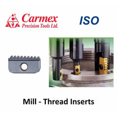 CARMEX External and Internal Threadmill Insert Carmex Internal/External BSPT Threadmill Insert 14mm / 14 TPI / 14–14 BSPT MT7