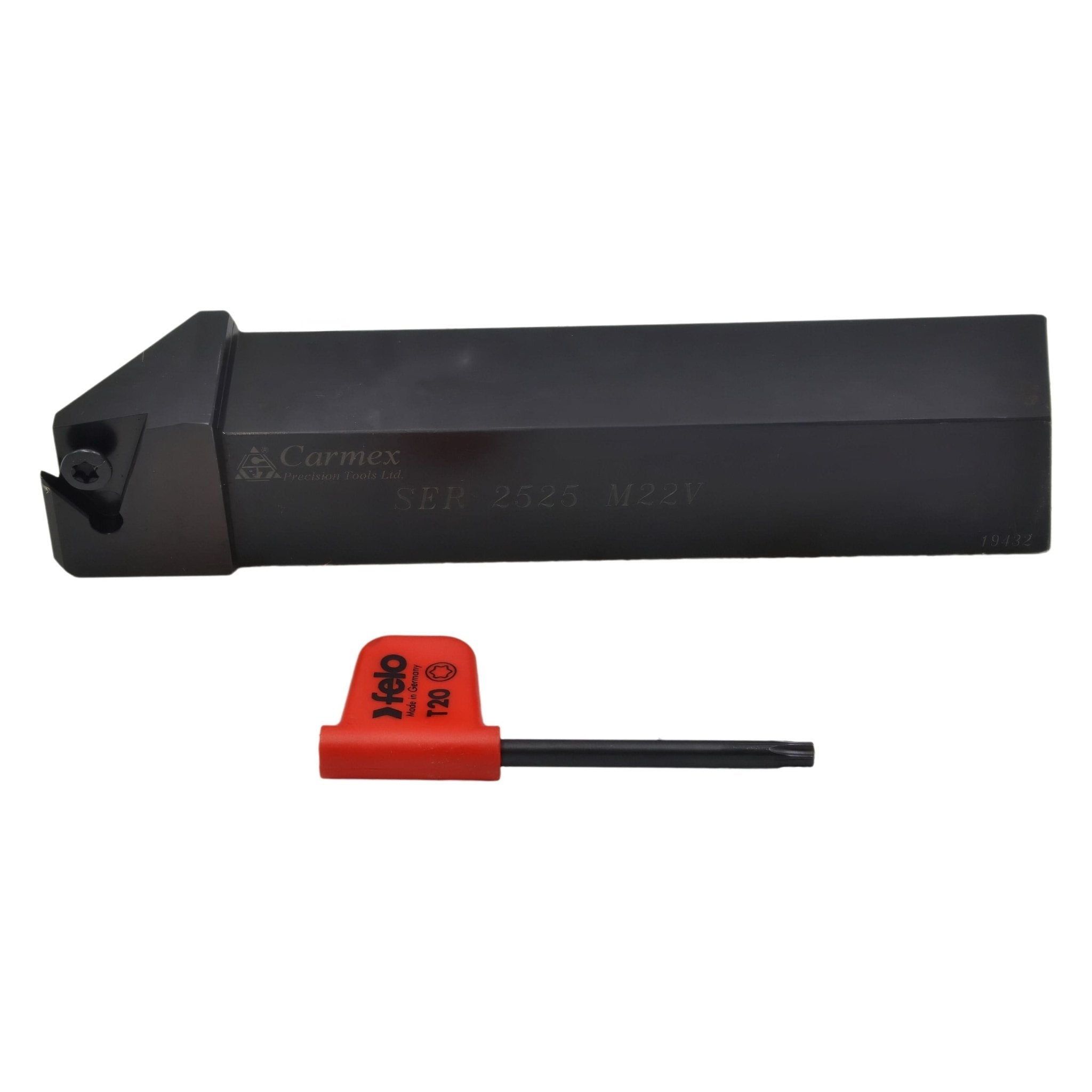 Carmex External Thread Turning Tool Holder SER 2525 M22V 25mm Shank - Twin Eagle Imports