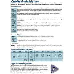 Carmex Internal Right Hand Full Radius Grooving Insert 16 mm / R0.60 mm / 16 IR/EL R0.60 BXC - Twin Eagle Imports