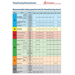 Carmex Internal Right Hand Grooving Insert 16 mm / 1.20 mm Width / 16 IR/EL 1.20 BXC - Twin Eagle Imports