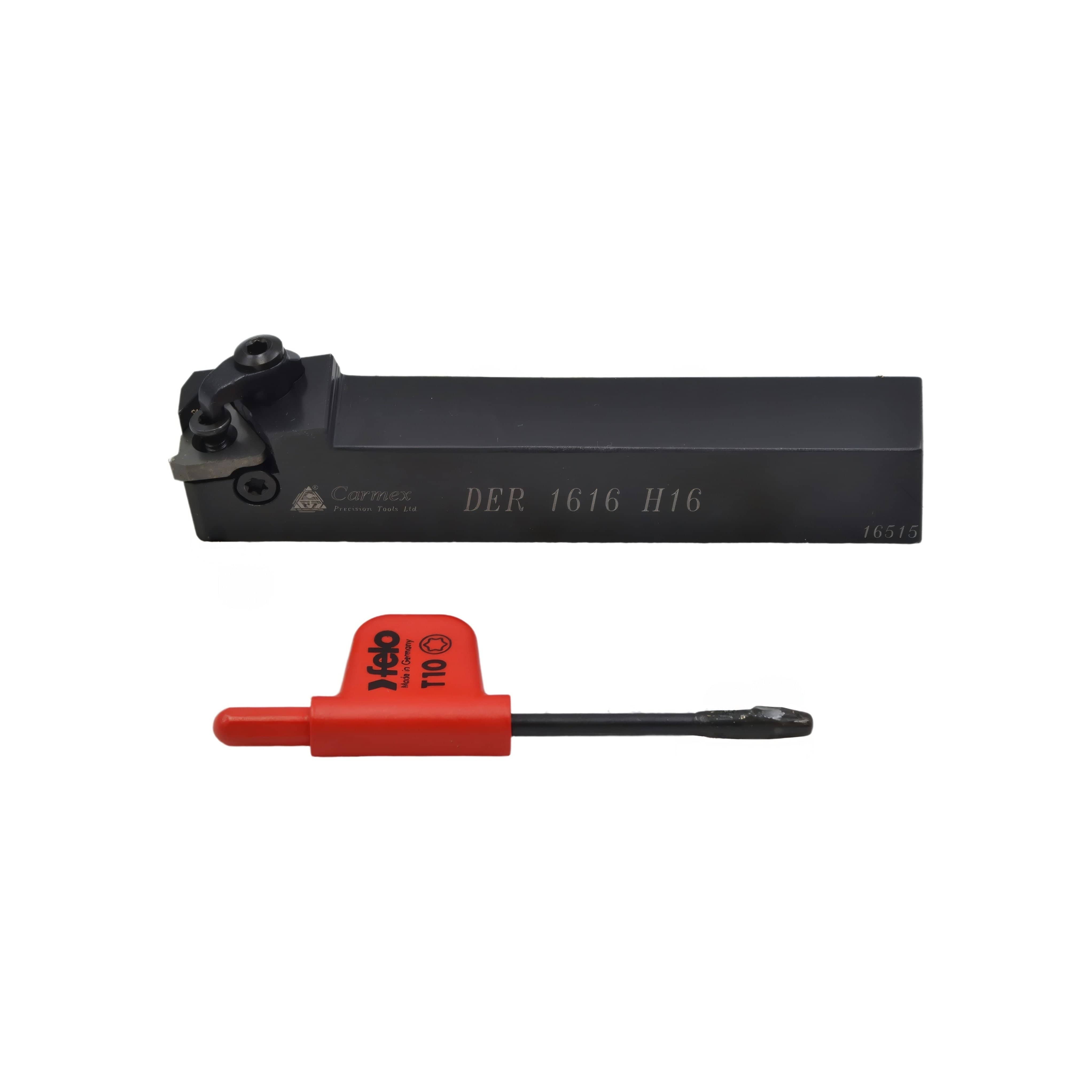 CARMEX PRECISION TOOLS LTD Turning Tool Carmex External Thread Turning Tool Holder DER 1616 H16 16mm Shank