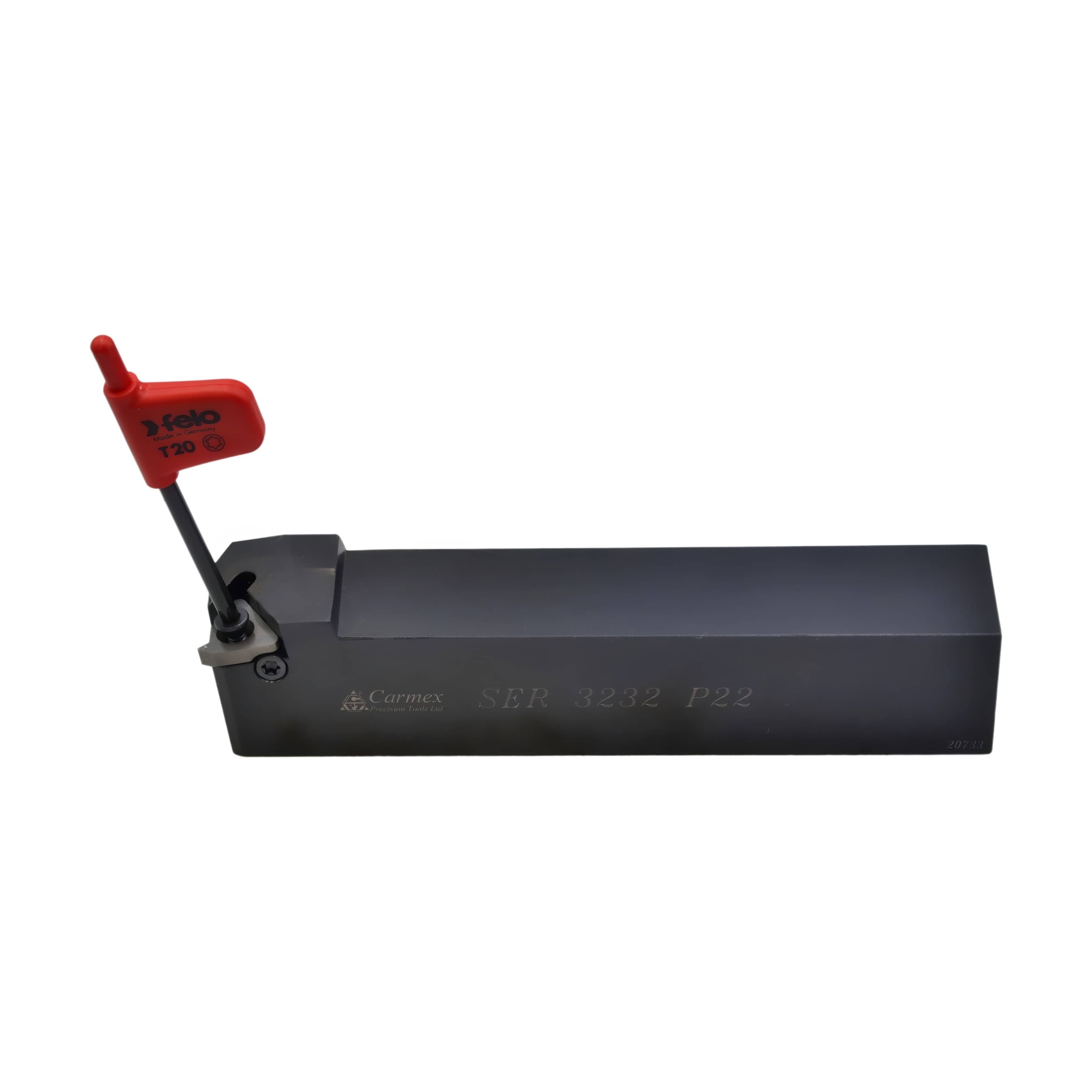 CARMEX PRECISION TOOLS LTD Turning Tool Carmex External Thread Turning Tool Holder SER 3232 P22 32mm Shank