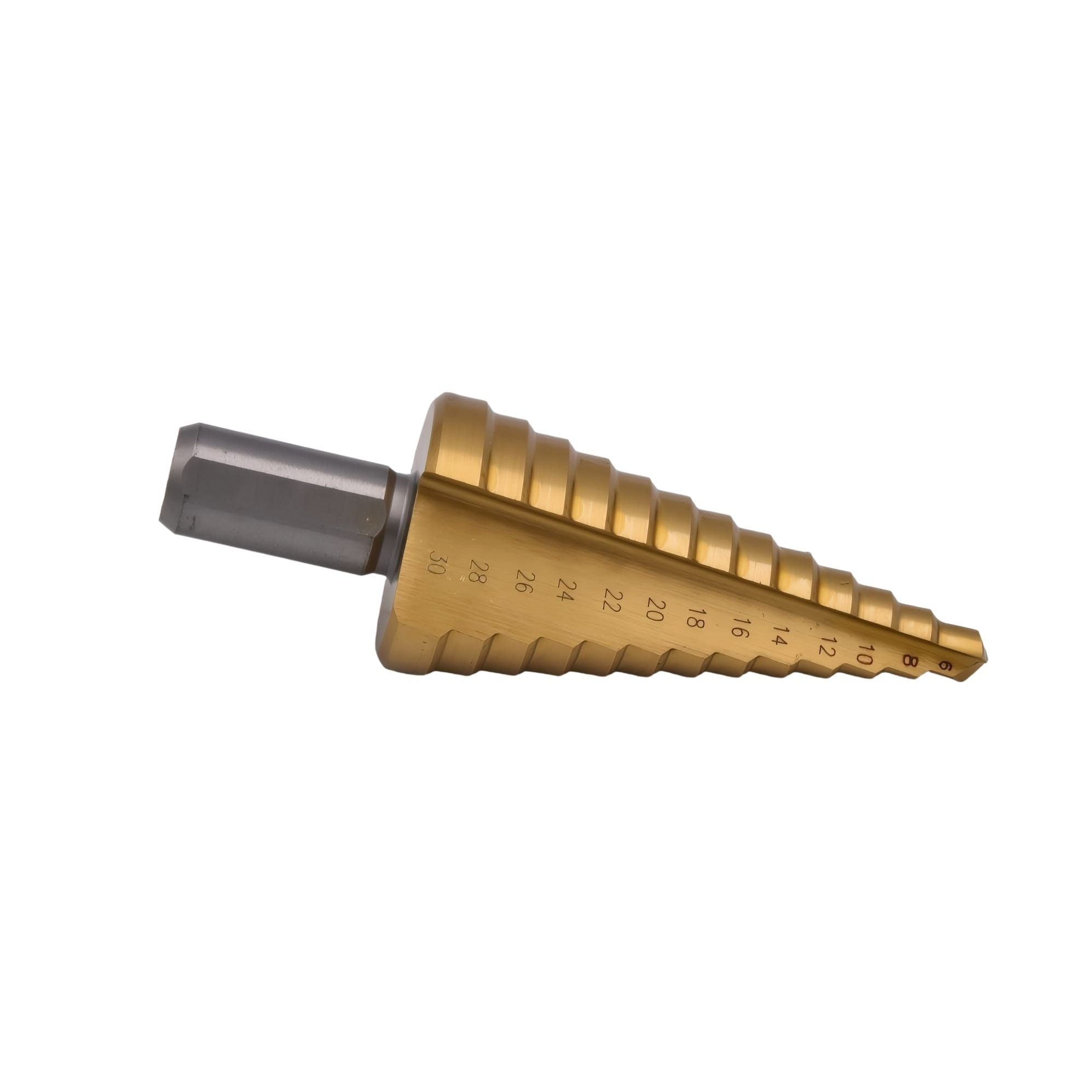 CH Tools HSS-E TiN Step Drill Bit 6–30mm – 13 Steps - Twin Eagle Imports