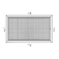 Ductsure Eggcrate Hinged Polyester Filter – EGHF-P 600550 (595 x 545 mm)