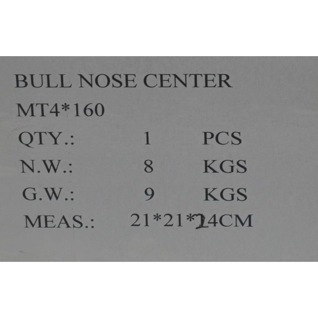 DAJIU ACCESSORIES Bull Nose Pipe Centre MT4 x 160mm Heavy Duty Revolving Pipe Centre