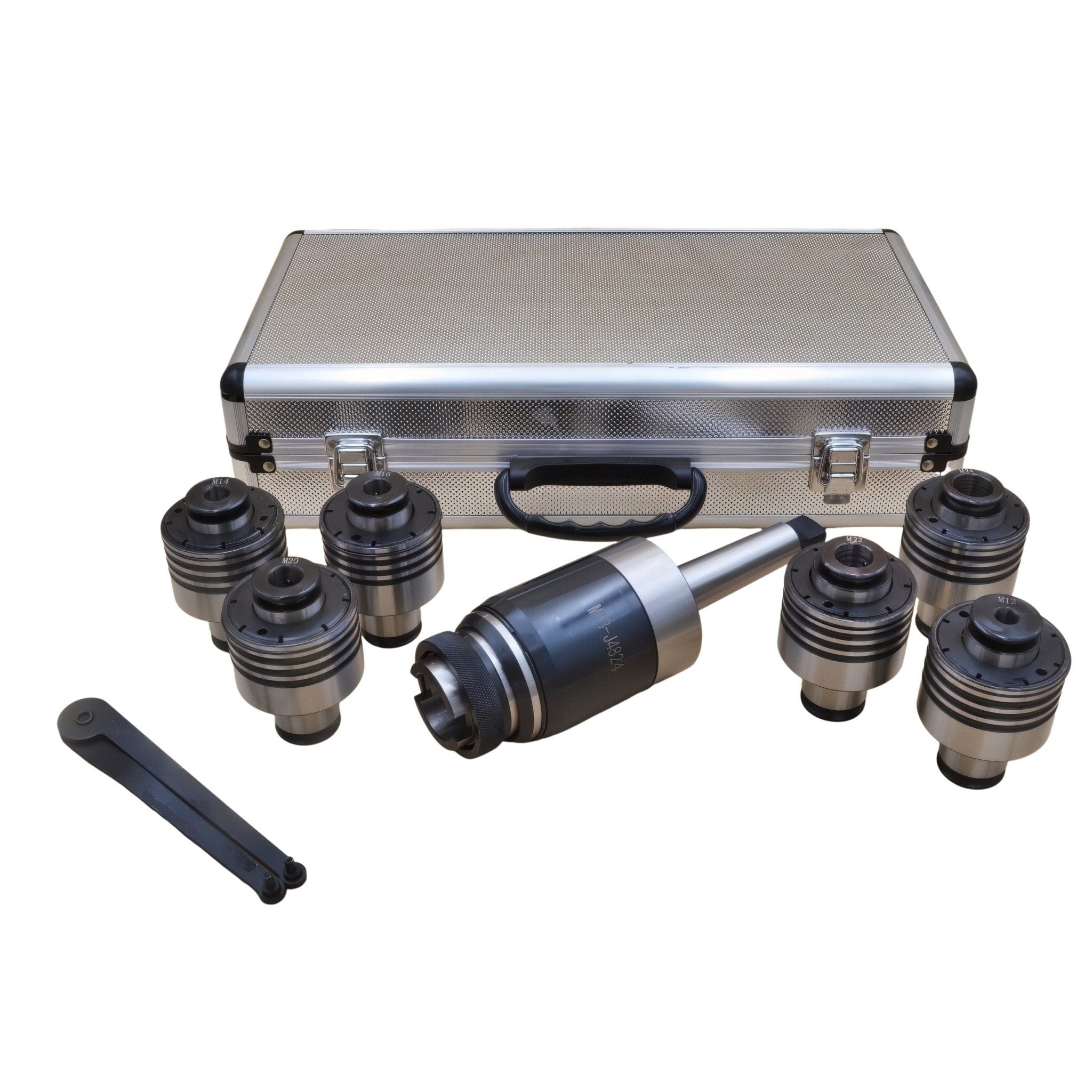 DAJIU MT3 Tap Chuck Set M12–M24 with Interchangeable Adapters - Twin Eagle Imports