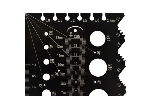 Dasqua Metric Multi-Function Thread Pitch Gauge - Twin Eagle Imports