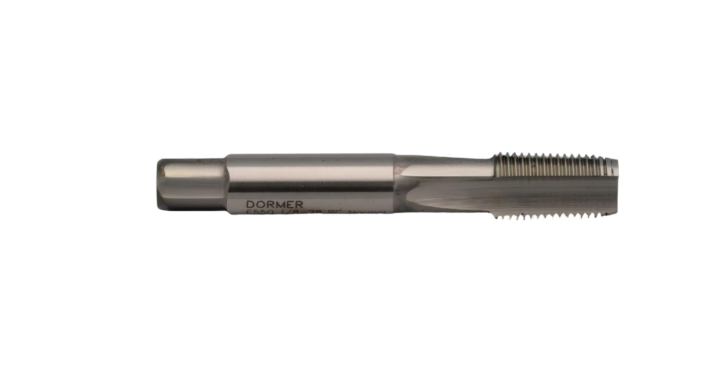 DORMER TAPS Dormer E5501/8 – 1/8" BSPT Rc HSS Straight Flute Hand Tap